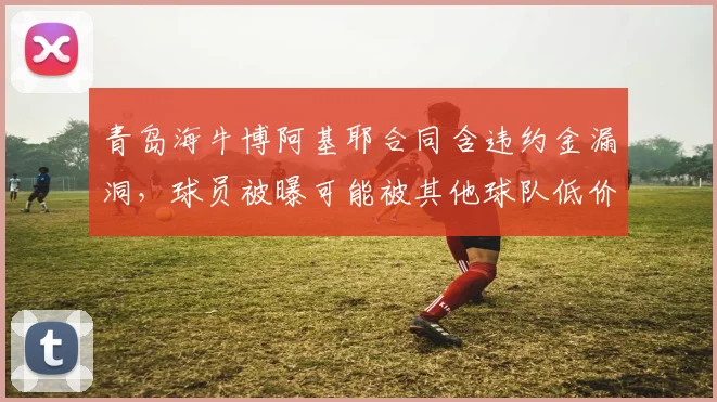 青岛海牛博阿基耶合同含违约金漏洞,球员被曝可能被其他球队低价挖角
